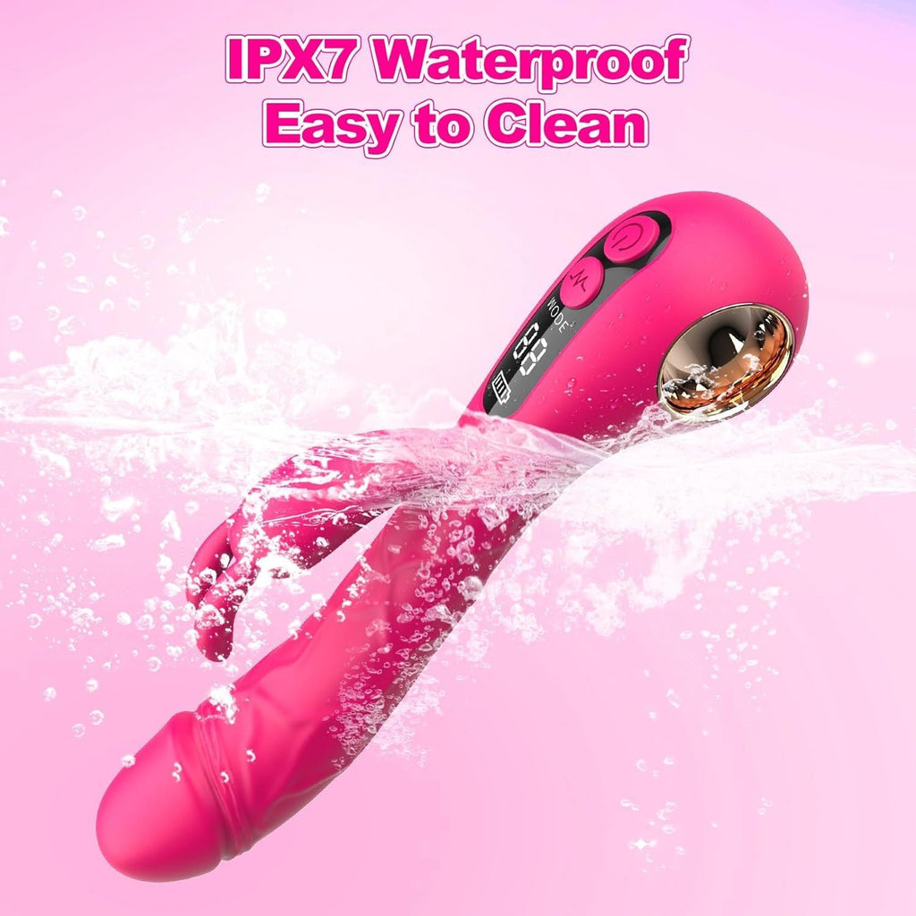 Dual-Motion Silicone G Spot Rabbit Massager – 9 Modes